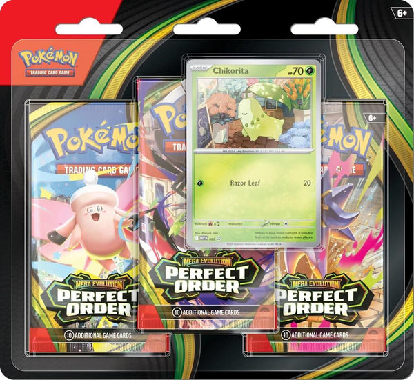 Perfect Order 3 Pack Blister [Chikorita] - Pokémon
