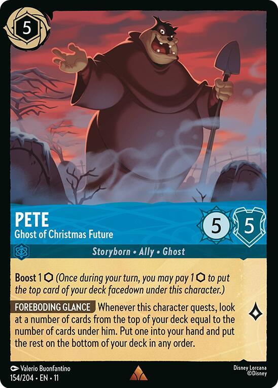 Pete - Ghost of Christmas Future (Winterspell 154/204) - Disney Lorcana