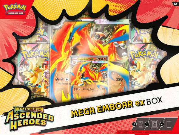 Ascended Heroes Mega Emboar ex Box - Pokémon