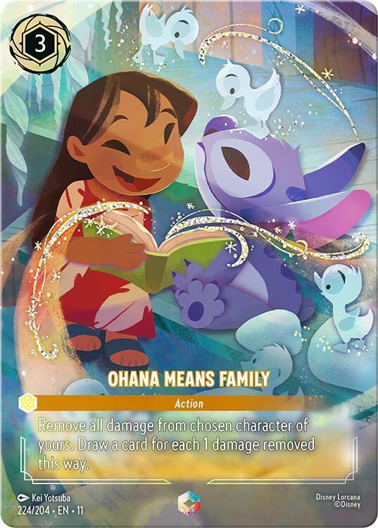 Ohana Means Family (Enchanted) - Disney Lorcana