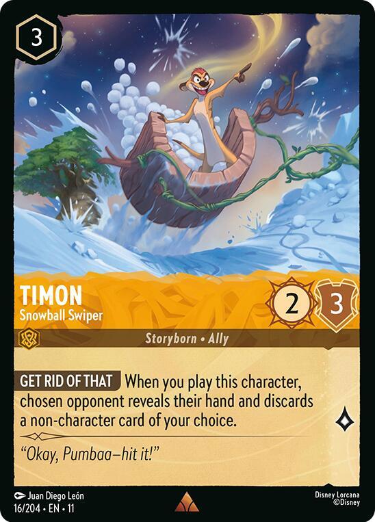 Timon - Snowball Swiper - Disney Lorcana
