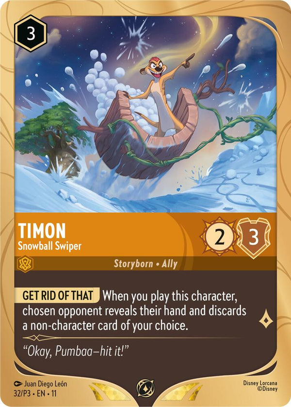 Timon - Snowball Swiper - Disney Lorcana