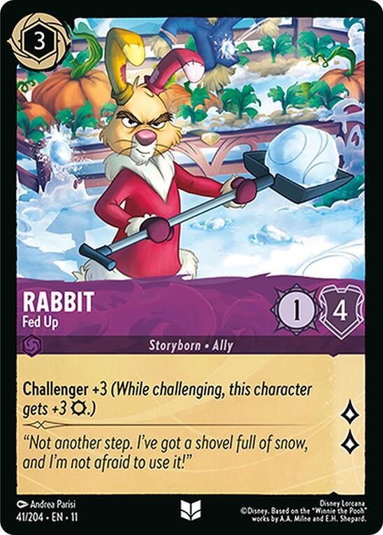 Rabbit - Fed Up - Disney Lorcana