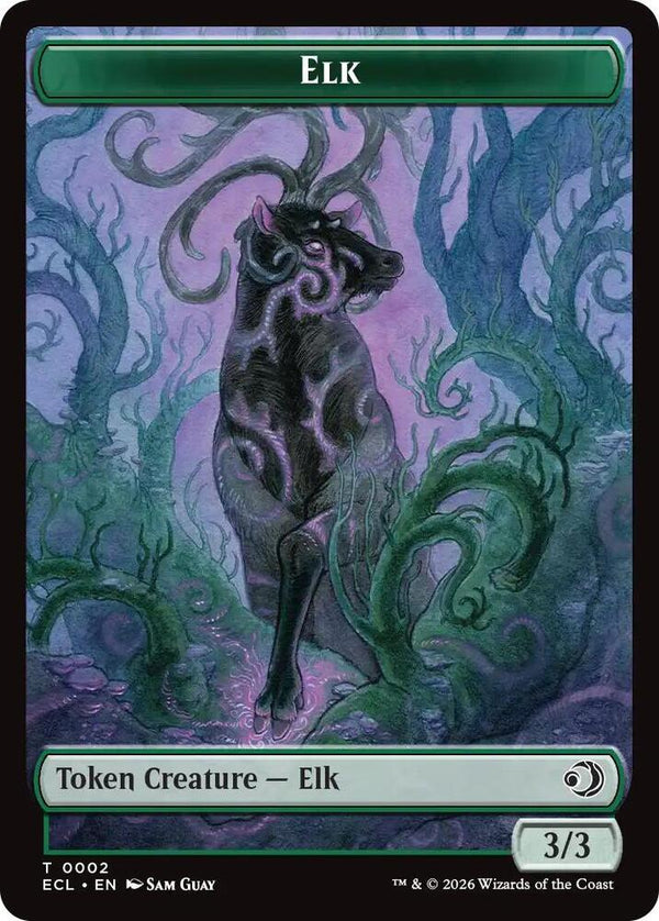 Elk // Mutavault Double-Sided Token - Magic: The Gathering
