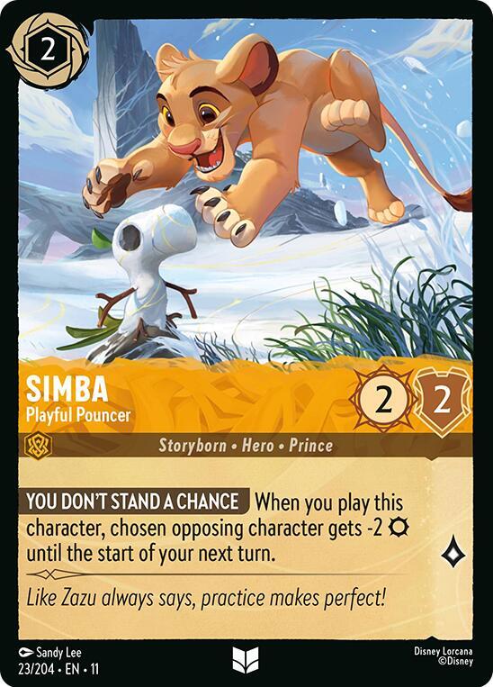 Simba - Playful Pouncer - Disney Lorcana