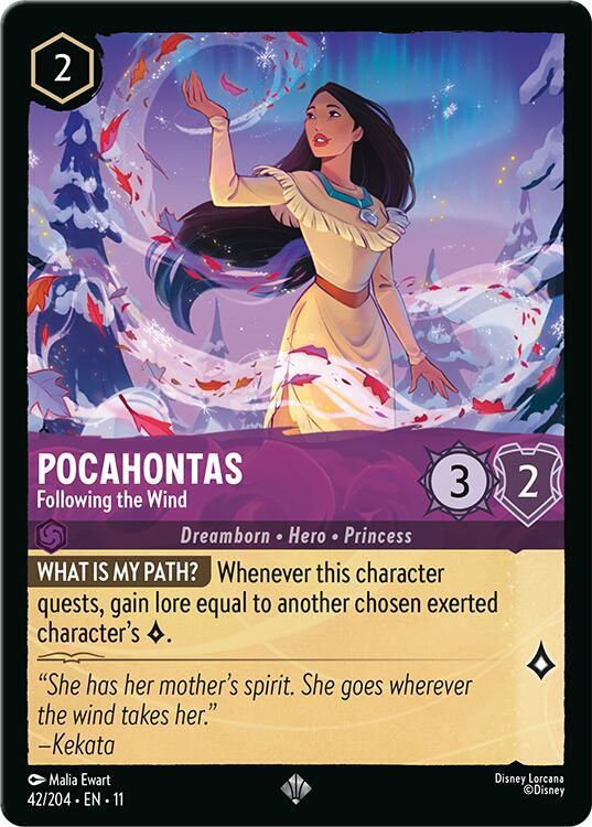 Pocahontas - Following the Wind - Disney Lorcana