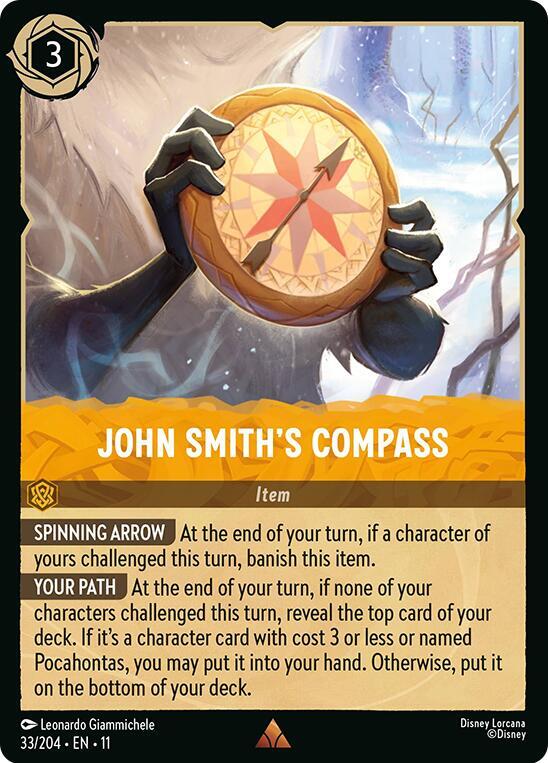 John Smith's Compass - Disney Lorcana