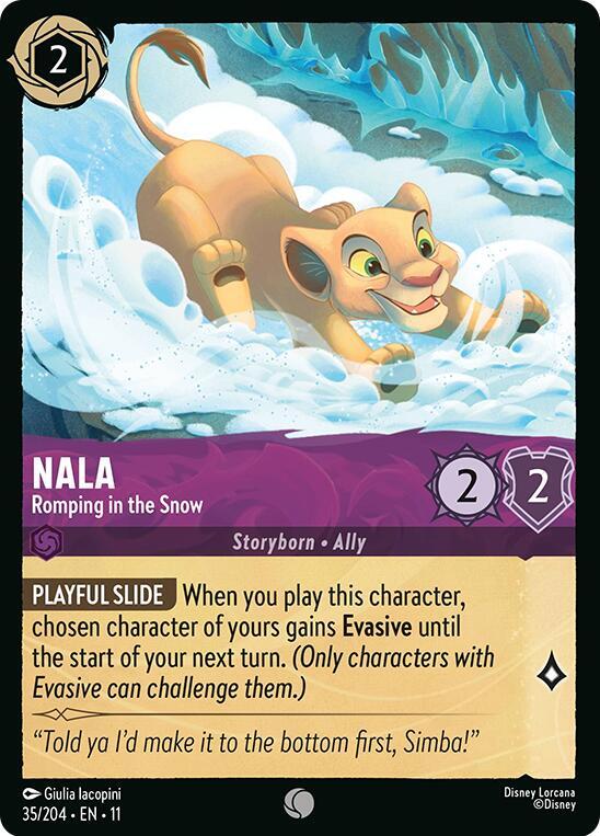 Nala - Romping in the Snow - Disney Lorcana