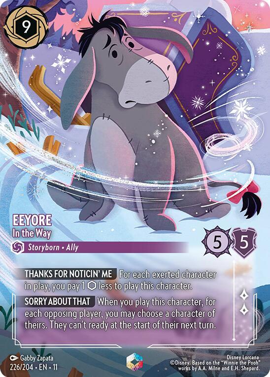 Eeyore - In the Way (Enchanted) - Disney Lorcana