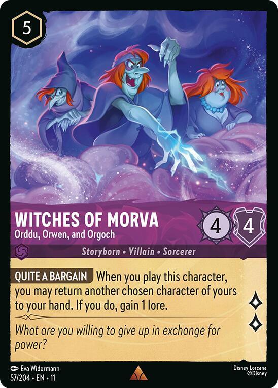 Witches of Morva - Orddu, Orwen, and Orgoch - Disney Lorcana