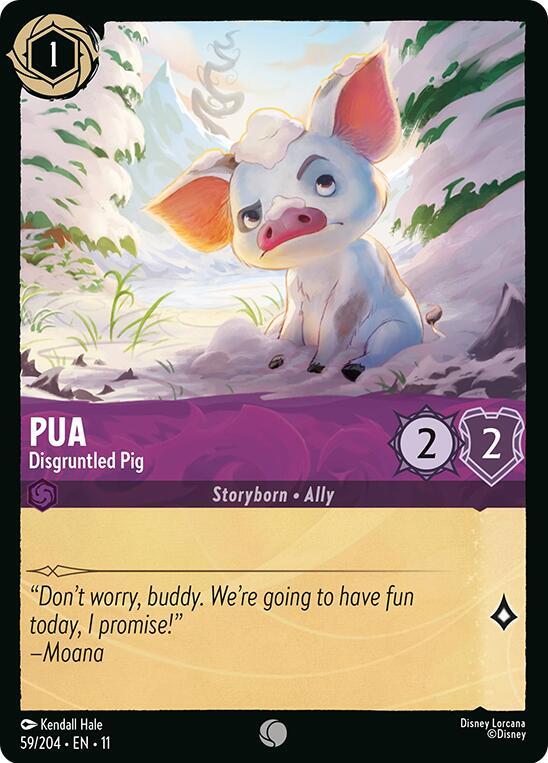 Pua - Disgruntled Pig - Disney Lorcana