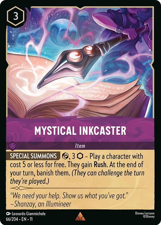 Mystical Inkcaster - Disney Lorcana