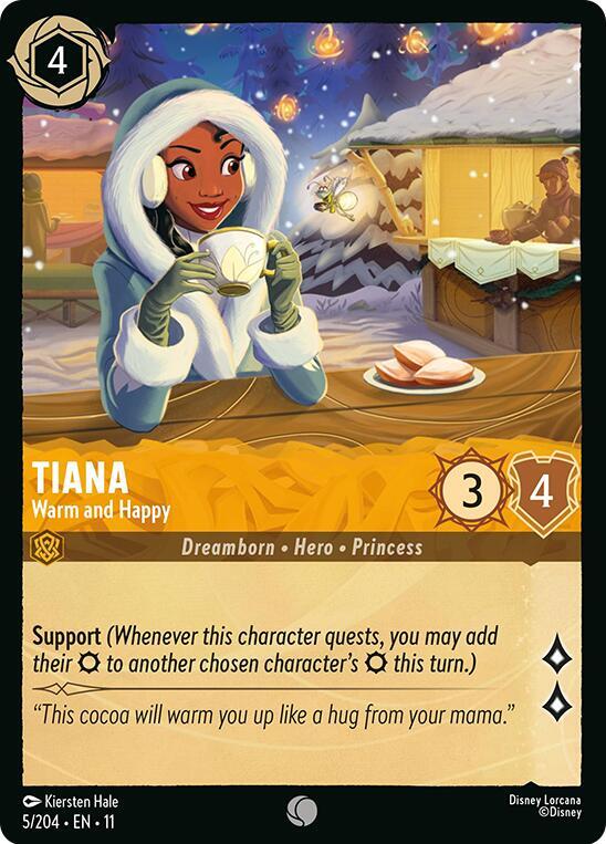 Tiana - Warm and Happy - Disney Lorcana