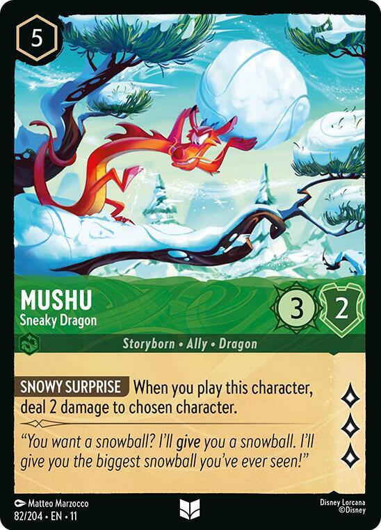 Mushu - Sneaky Dragon - Disney Lorcana