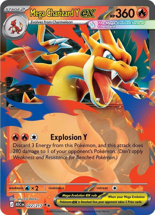 Mega Charizard Y ex - 022/217 - Pokémon