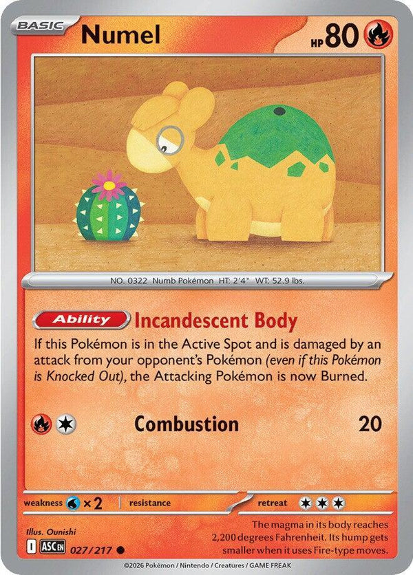 Numel - 027/217 - Pokémon