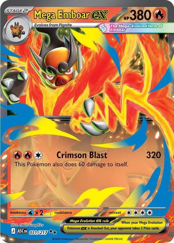 Mega Emboar ex - 031/217 - Pokémon