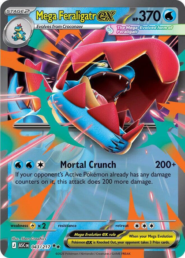 Mega Feraligatr ex - 043/217 - Pokémon