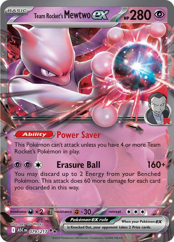 Team Rocket's Mewtwo ex - 079/217 - Pokémon
