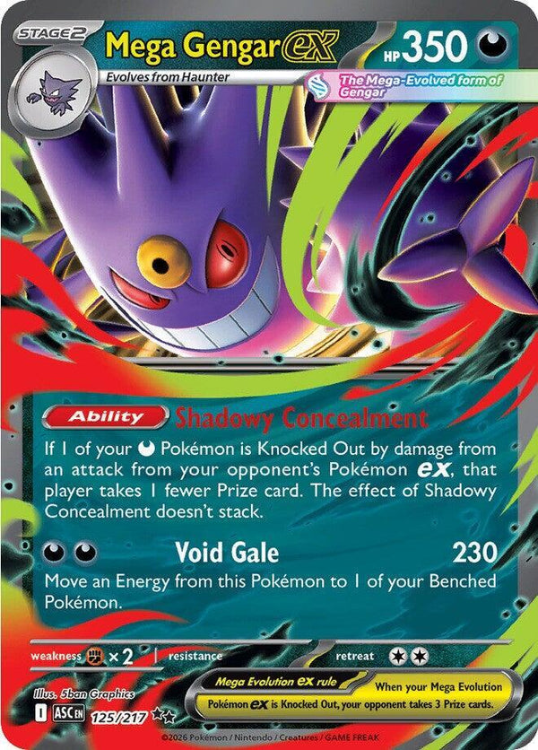 Mega Gengar ex - 125/217 - Pokémon