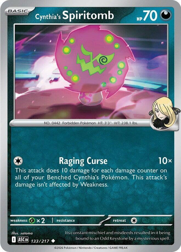 Cynthia's Spiritomb - 133/217 - Pokémon