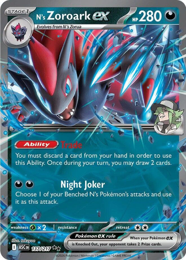 N's Zoroark ex - 137/217 - Pokémon