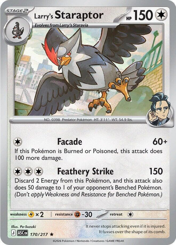 Larry's Staraptor - 170/217 - Pokémon