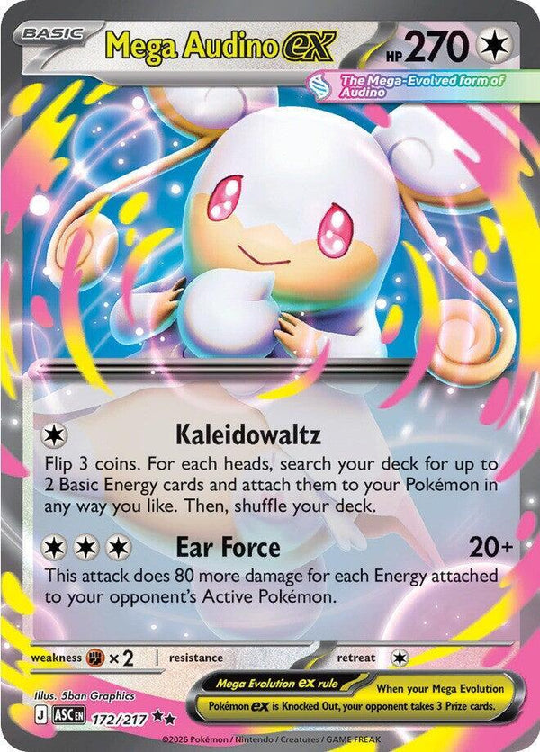 Mega Audino ex - 172/217 - Pokémon