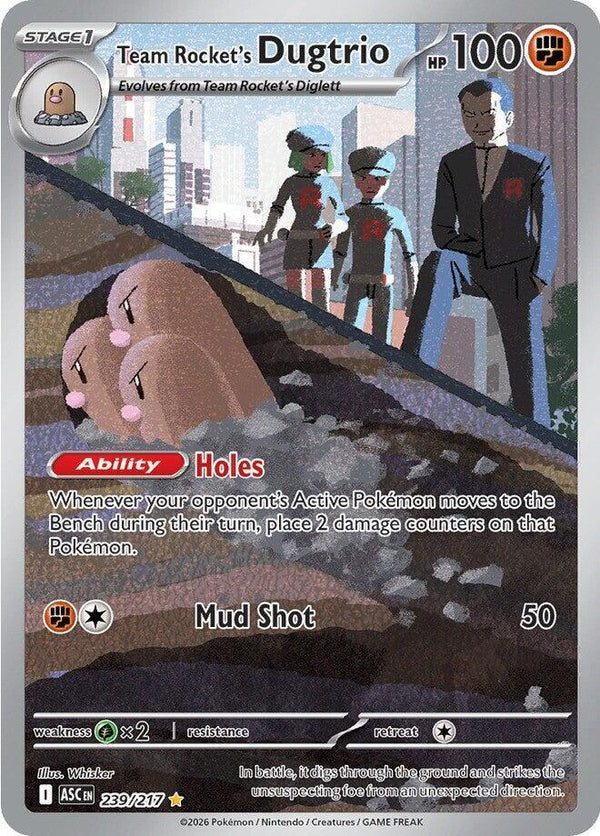 Team Rocket's Dugtrio - 239/217 - Pokémon