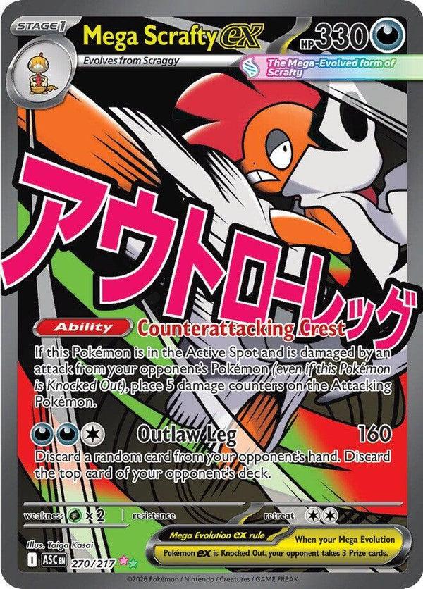 Mega Scrafty ex - 270/217 - Pokémon