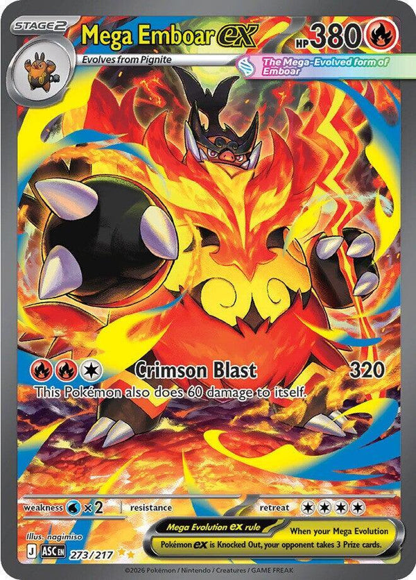 Mega Emboar ex - 273/217 - Pokémon