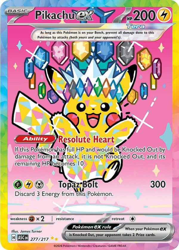 Pikachu ex - 277/217 - Pokémon