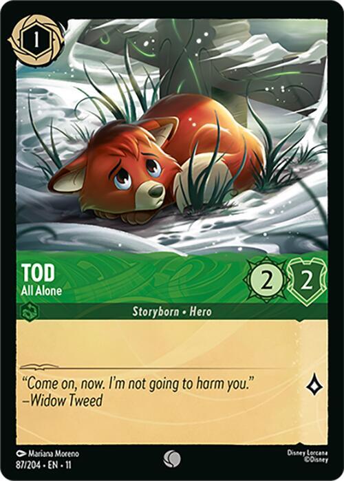 Tod - All Alone - Disney Lorcana