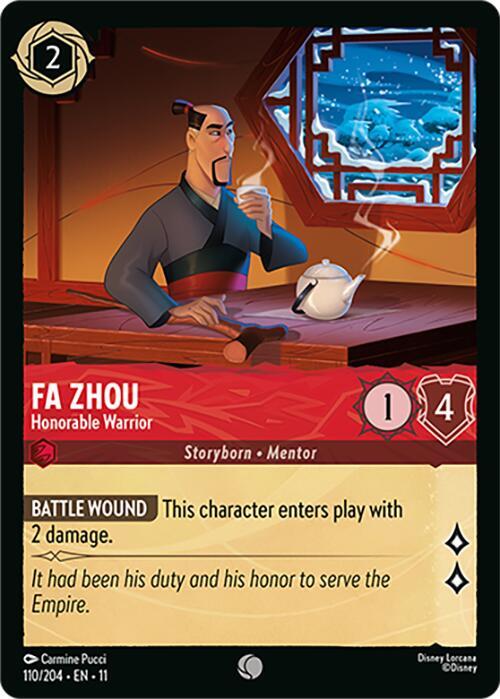 Fa Zhou - Honorable Warrior - Disney Lorcana