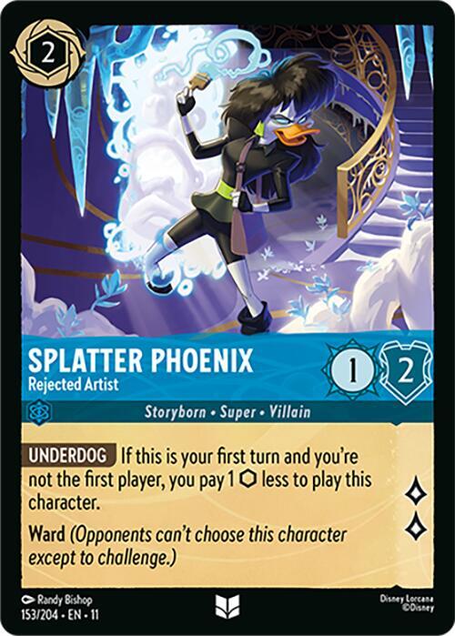 Splatter Phoenix - Rejected Artist - Disney Lorcana