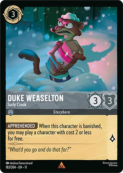 Duke Weaselton - Surly Crook - Disney Lorcana