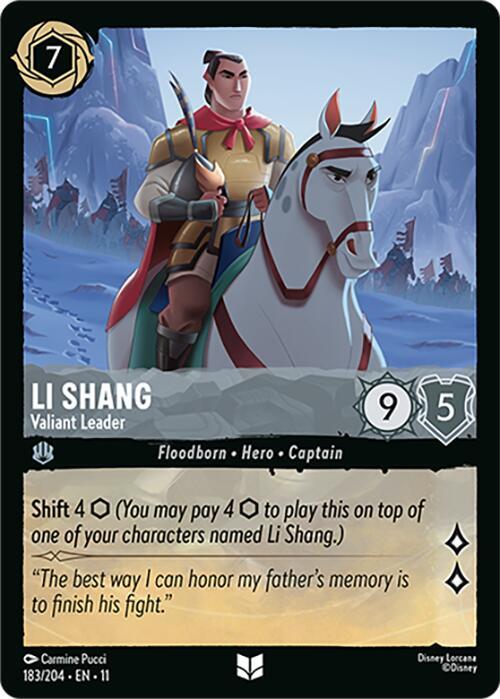 Li Shang - Valiant Leader - Disney Lorcana