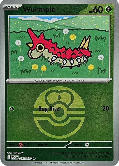 Wurmple (Love Ball) - Pokémon