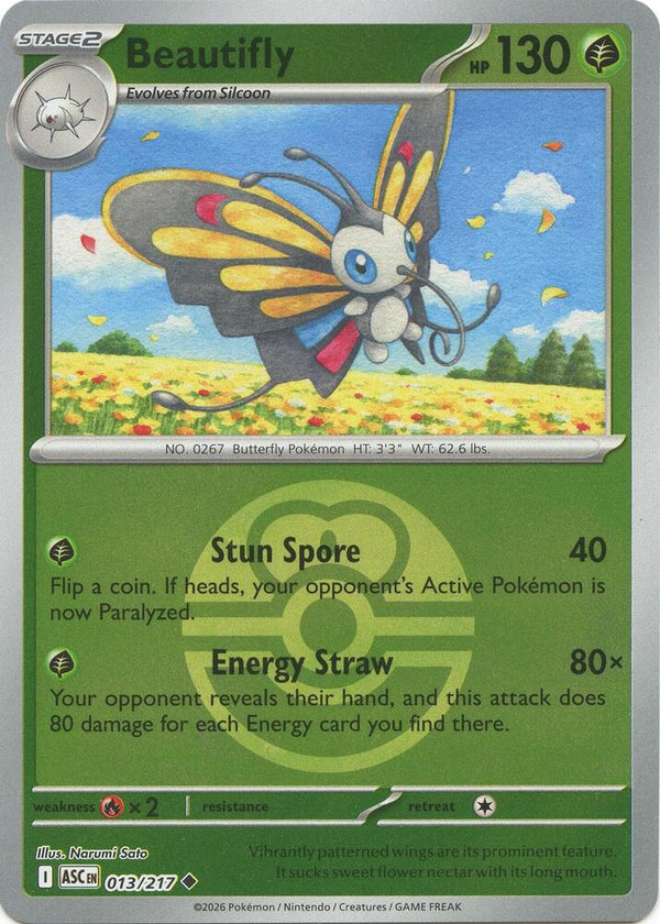 Beautifly - 013/217 (Love Ball) - Pokémon