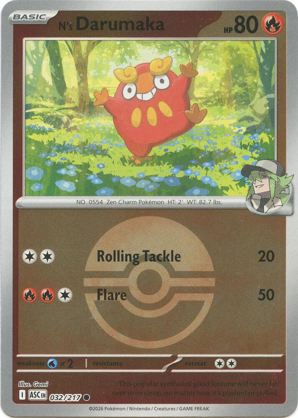 N's Darumaka (Poke Ball) - Pokémon