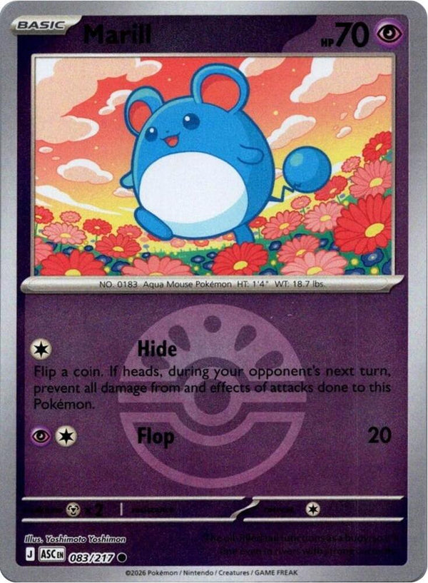 Marill - 083/217 (Friend Ball) - Pokémon