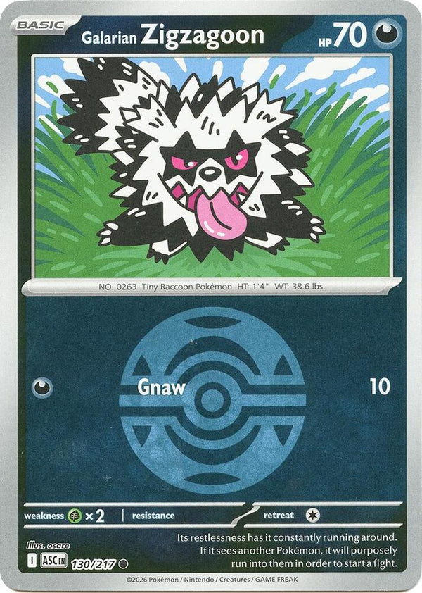 Galarian Zigzagoon (Dusk Ball) - Pokémon