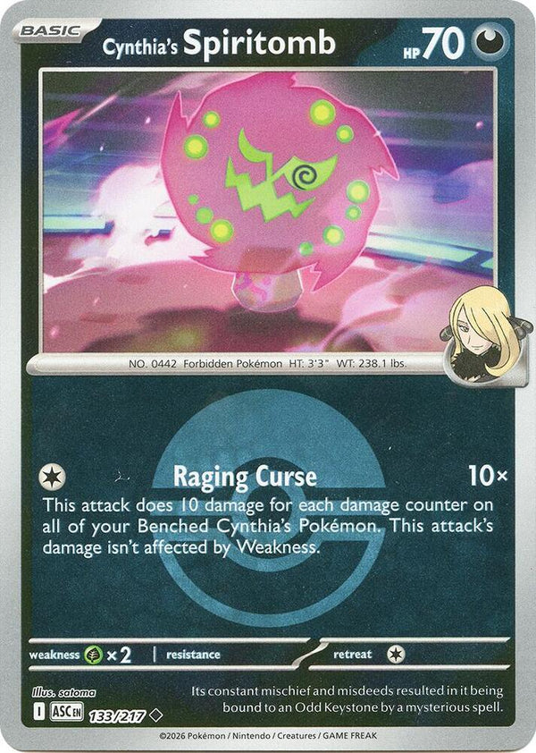 Cynthia's Spiritomb - 133/217 (Poke Ball) - Pokémon