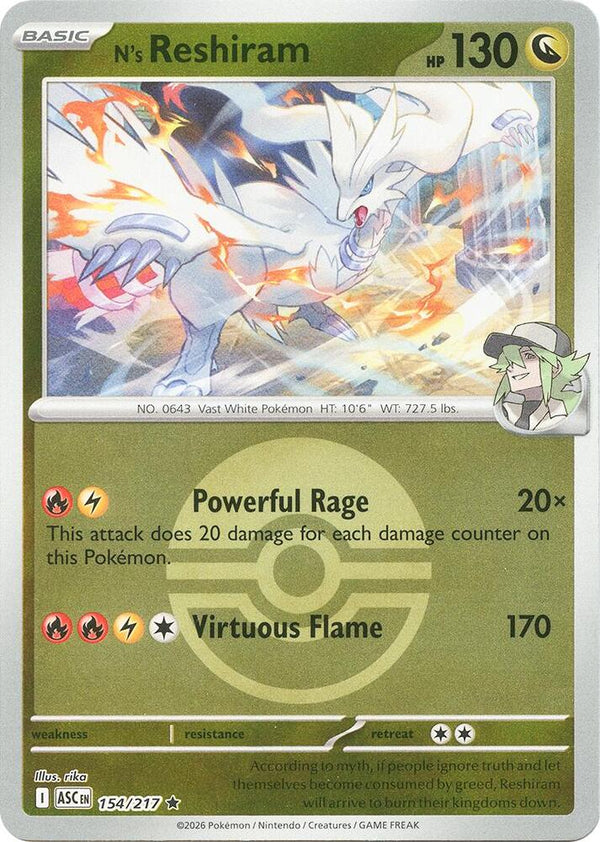 N's Reshiram (Poke Ball) - Pokémon