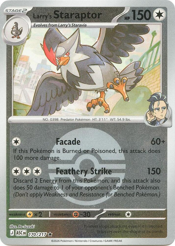 Larry's Staraptor - 170/217 (Poke Ball) - Pokémon
