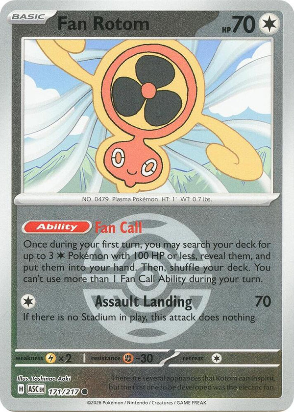 Fan Rotom - 171/217 (Dusk Ball) - Pokémon