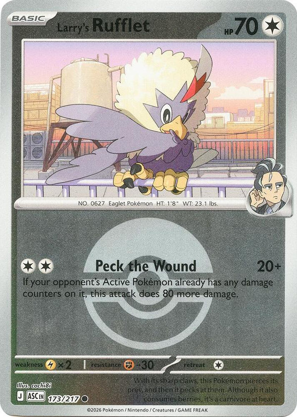 Larry's Rufflet (Poke Ball) - Pokémon