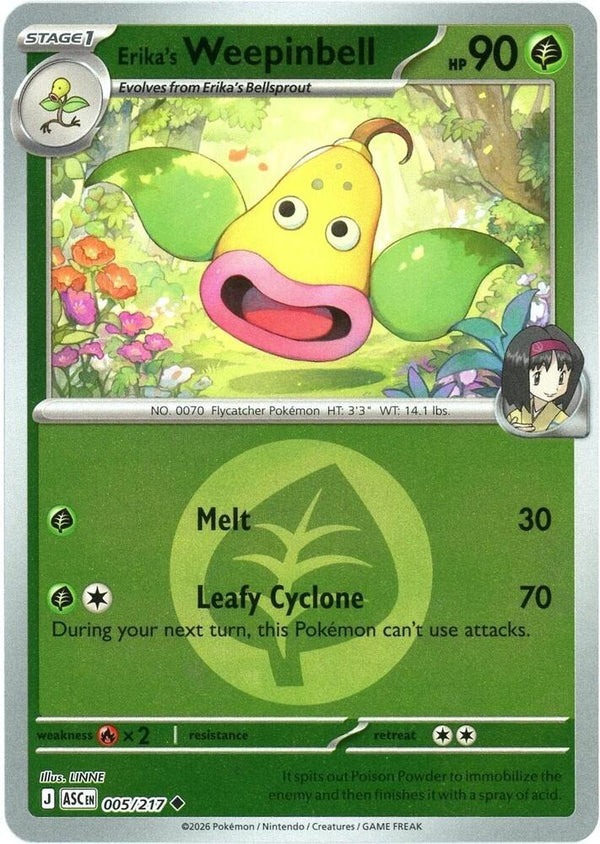 Erika's Weepinbell (Energy Symbol Pattern) - Pokémon