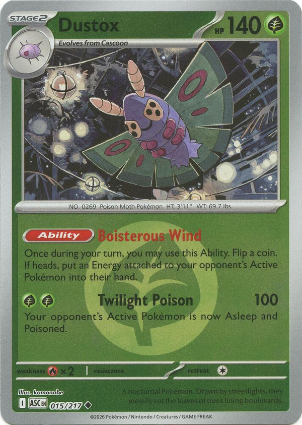 Dustox - 015/217 (Energy Symbol Pattern) - Pokémon