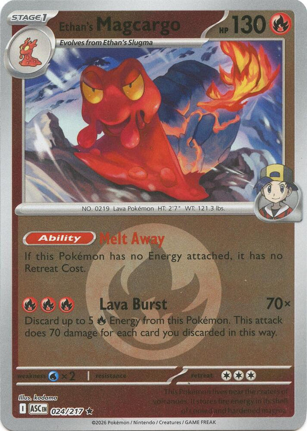 Ethan's Magcargo - 024/217 (Energy Symbol Pattern) - Pokémon